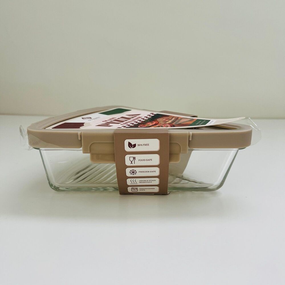 GOURMET KITCHEN Glass Pizza Container - Picture 2 of 9